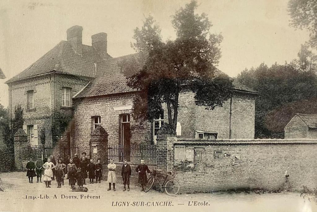 Ligny-sur-Canche Gite De L'Ancienne Ecole Et Mairie מראה חיצוני תמונה